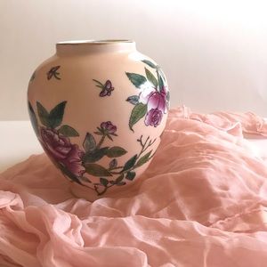Vintage Hand Painted Ceramic Vase
